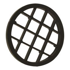 Grillages de sortie Système 636 en PVC FGV, mâle, 3", noir
