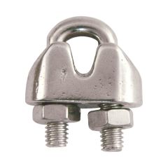 Serre-câble métallique, acier inoxydable, 3/16"