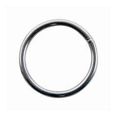 Anneau de harnais en acier, 1 1/2", fini nickel