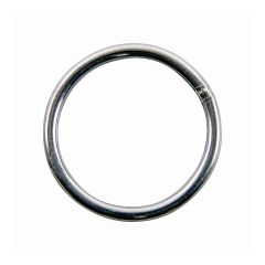 Anneau de harnais en acier, 1 1/4", fini nickel