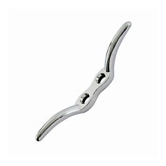 Taquet pour corde en acier, 4 1/2", fini nickel