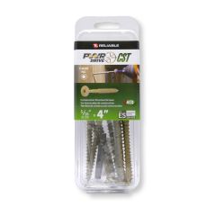 Vis structurale PWR DRIVE CST, Tête plate surdimensionnée, 5/16 po x 4 po, Emballage de 10