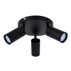 Flemings 3-Light Ceiling Fixture - Black - 9" x 5"