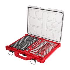 Ensemble de clés à cliquet et de douilles à prise PACKOUT de 1/4" et 3/8", SAE et métrique, 106/pqt