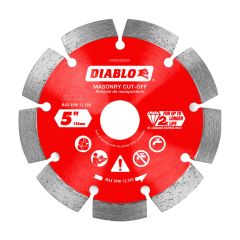 Disque à tronçonner à segments diamantés, pour maçonnerie, 5"