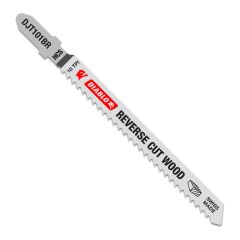 Lames de scie sauteuse en acier haute teneur carbone, coupe inversée dans bois, 4" x 10 DPP, 5/pqt
