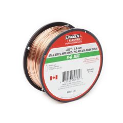 Fil de soudage, acier doux, S6 MIG, 0,035", 2 lb