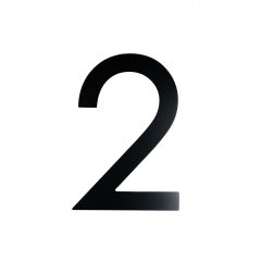 Black Contemporary 9" House Number - 2
