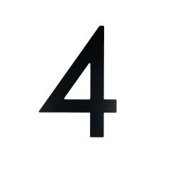 Black Contemporary 9" House Number - 4