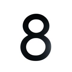 Black Contemporary 9" House Number - 8