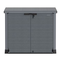 Coffre de rangement, résine, gris, 1200 l