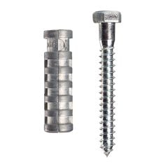 Lag Screw Shields - Zinc - 445 lb - 10/Pkg - 1/2" L