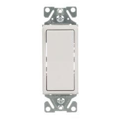 Interrupteur décoratif 3 voies, blanc, 15 A, 120/277V/AC