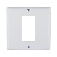 Walllplate GFCI Stainless - White