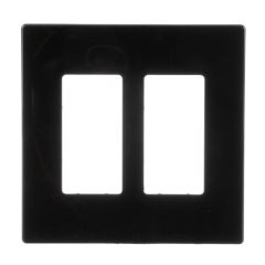 Decorative Double Wall Plate In Polycarbonate, Black