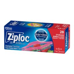 Sac congelation Ziploc Grip'n Seal, moyen 28/pqt
