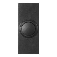 Bouton de sonnette sans fil, carrée, noir
