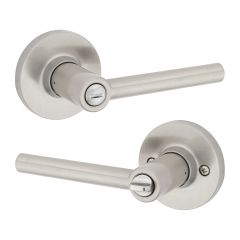 Levier pour porte privée, Reminy, nickel-satin