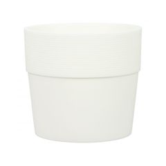 Cache-pot, Groove, intérieur, plastique, blanc, 14 cm