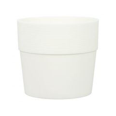 Cache-pot, Groove, intérieur, plastique, blanc, 17 cm