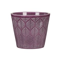 Cache-pot, Vintage, intérieur, céramique, violet, 13 cm