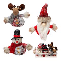 Fabric Hanging Onament - White - 15 cm (Sold Individually)