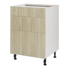 Base Cabinet 3 Drawers - Sheer Beauty - Wood - 24" x 34 3/4" x 24"