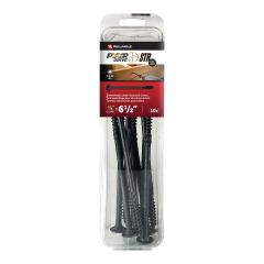 Vis structurale, PWR, T17, noir, 5/16" x 4", 10/pqt