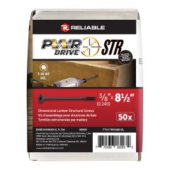 Vis structurale, PWR, T17, noir, 3/8" x 8 1/2", 50/pqt
