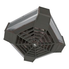 Spider Ceiling Fan Heater - 400 W - 240 V - Satinless Steel