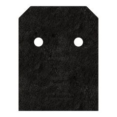 Plaque décorative pour poteau ZMAX, OA AV, noir, 6", 2/pqt