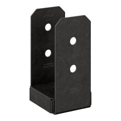 Base de poteau ZMAX, OA AV, noir, 4" x 4"