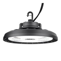 Luminaire DEL pour plafond élevé, noir, 100-347 V, 100-150-200 W