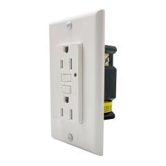 Duplex Outlet Wall Plate – White – 15 A – 125 V