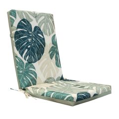 Coussin de dossier haut, palmier, sauge, 19" x 42"