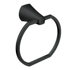 Anneau à serviette Lindor, noir mat