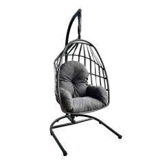 Chaise suspendue, pliable, gris