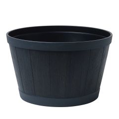 Pot à plantes, Baril de bourbon, 18" x 10-1/2"