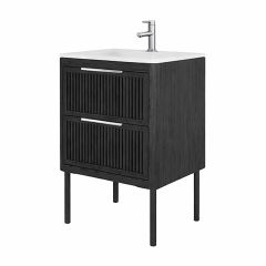 Meuble-lavabo Nova, 24" x 23,3" x 19", bois ébène