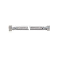 Connecteurs tressés pour robinet, acier inoxydable, 3/8 po x 1/2 po x 20 po, paq. de 6