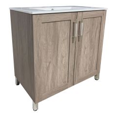 Meuble-lavabo Lagoa, 30", fini bois