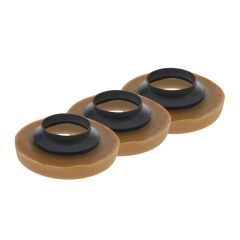 Joint de cire pour toilette, avec collet, 3/pqt
