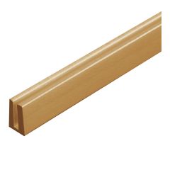 Moulure en U pour treillis panneau d’intimité, PVC, cèdre, 8’