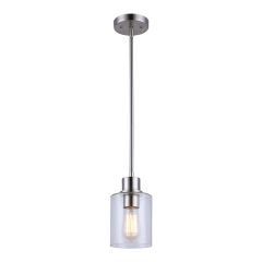 Luminaire suspendu Arunio, verre clair, 4,3"