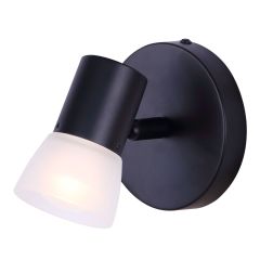 Plafonnier, 1 lumière, Hudsa, noir