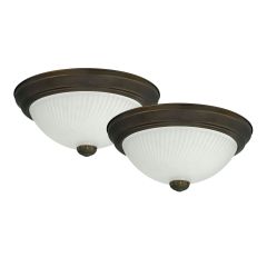 Flushmount - Xion – Bronze – 11” – 2/pkg