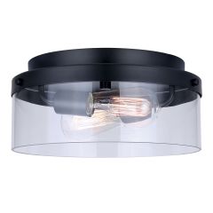 Flushmount – Quenzia – Black - 12"