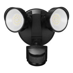 Lumière de sécurité, DEL, solaire, noir