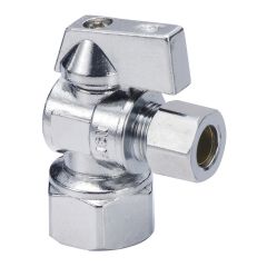 Valve d’arrivée d’eau, verticale, 3/8" COMP x 3/8" COMP, laiton