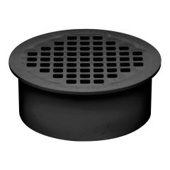 Drain à enfoncement avec crépine, ABS, noir, 2"